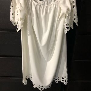 White Cutout Dress